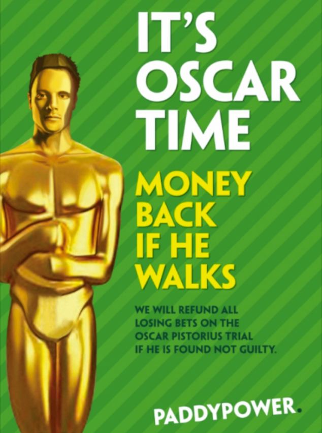 Paddy Power in Trouble for Oscar Pistorius Ad