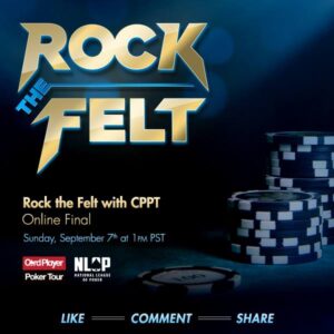 The Bicycle Casino stop of the CPPT will host a Rock the Felt promotion and give away seats to tournaments.