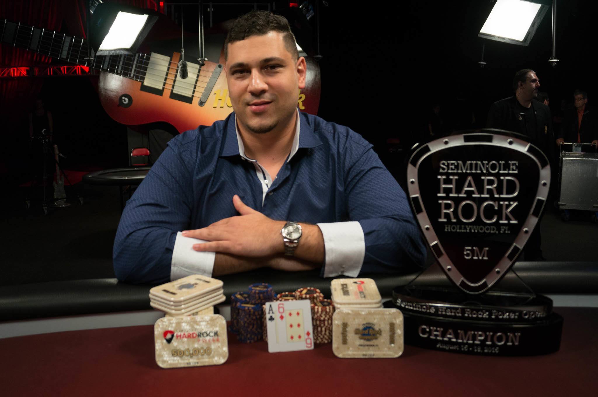 Omar Zazay Wins Seminole Hard Rock Poker Open After Tough HU Battle, Mercier Also a Winner