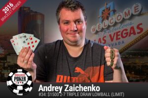 Andrey Zaichenko WSOP 2016