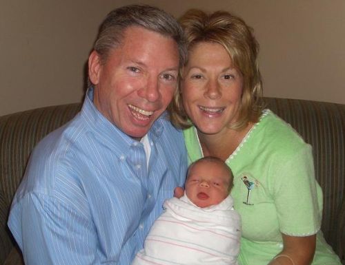 Mike Sexton wife Karen and baby