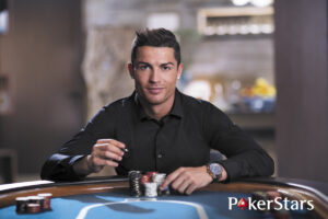 Cristiano Ronaldo and Aaron Paul poker match.