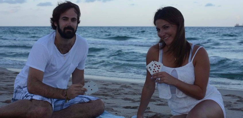 Newlyweds Jason Mercier and Natasha Mercier Both Cash in Rock ‘N’ Roll Poker Open