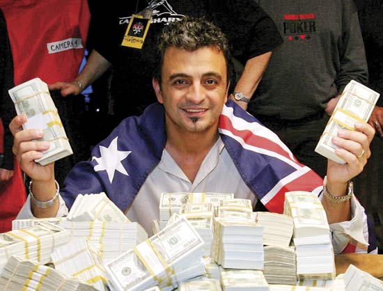 Joe Hachem Australian online poker fight