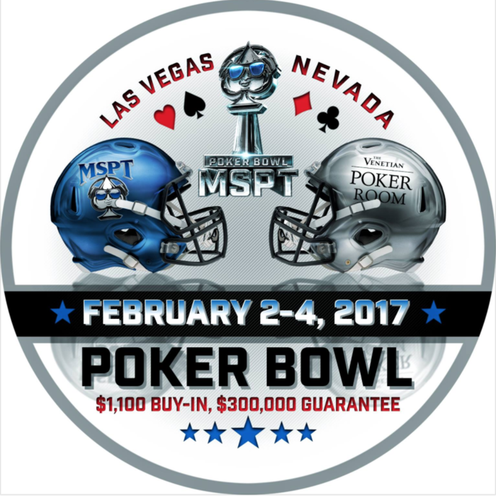 MSPT Inaugural “Poker Bowl” in Las Vegas to Coincide with Super Bowl, Synergy of Both Brings Added Value