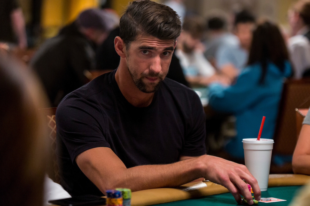Michael Phelps at the 2017 WSOP