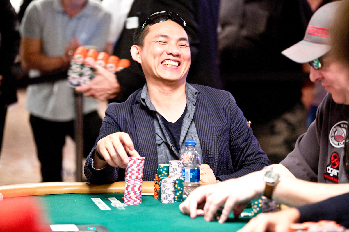Christian Pham, chip leader at the end of Day Six