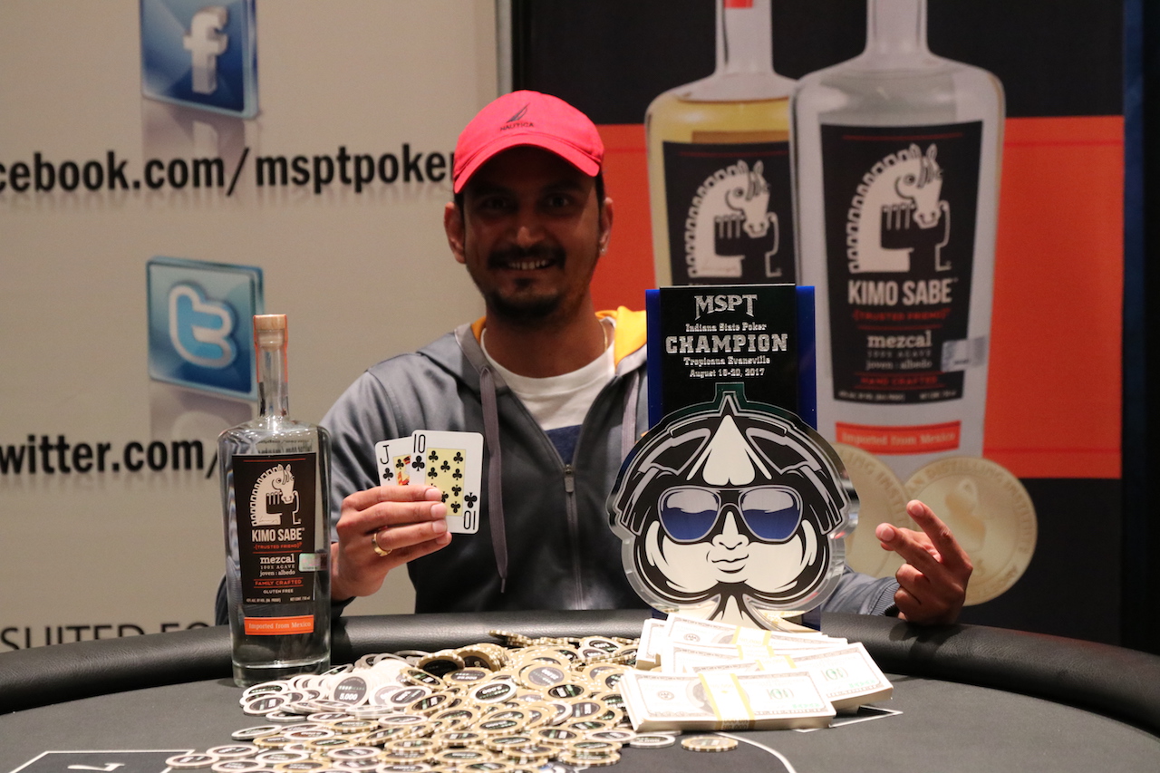Satish Thakur Cracks MSPT Code, Wins 2017 Indiana State Poker Championship for $71K