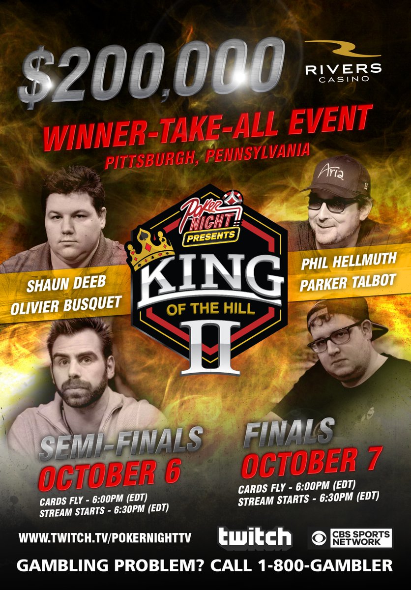 Heads-Up for King of the Hill II: Hellmuth vs. ‘Tonkaaaa,’ Busquet vs. Deeb