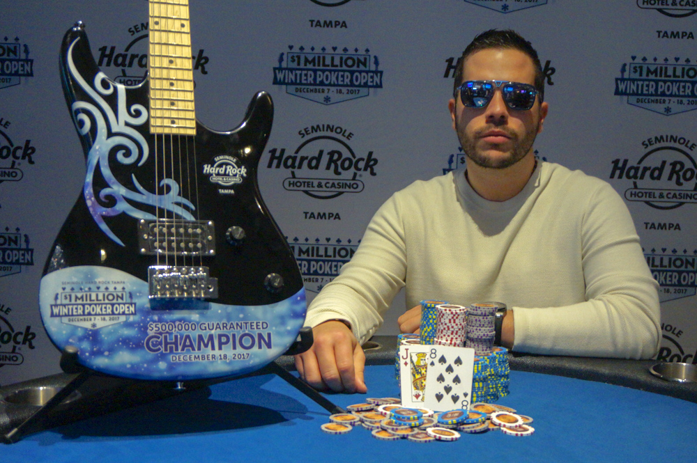 Farid Jattin Wins $241K at Seminole Hard Rock Tampa Winter Poker Open