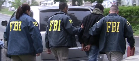 FBI agents making arrest