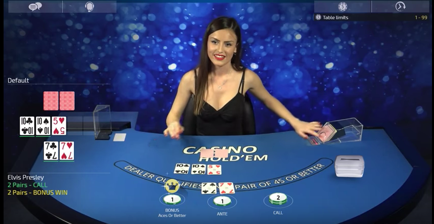 Live-dealer Casino Hold’em