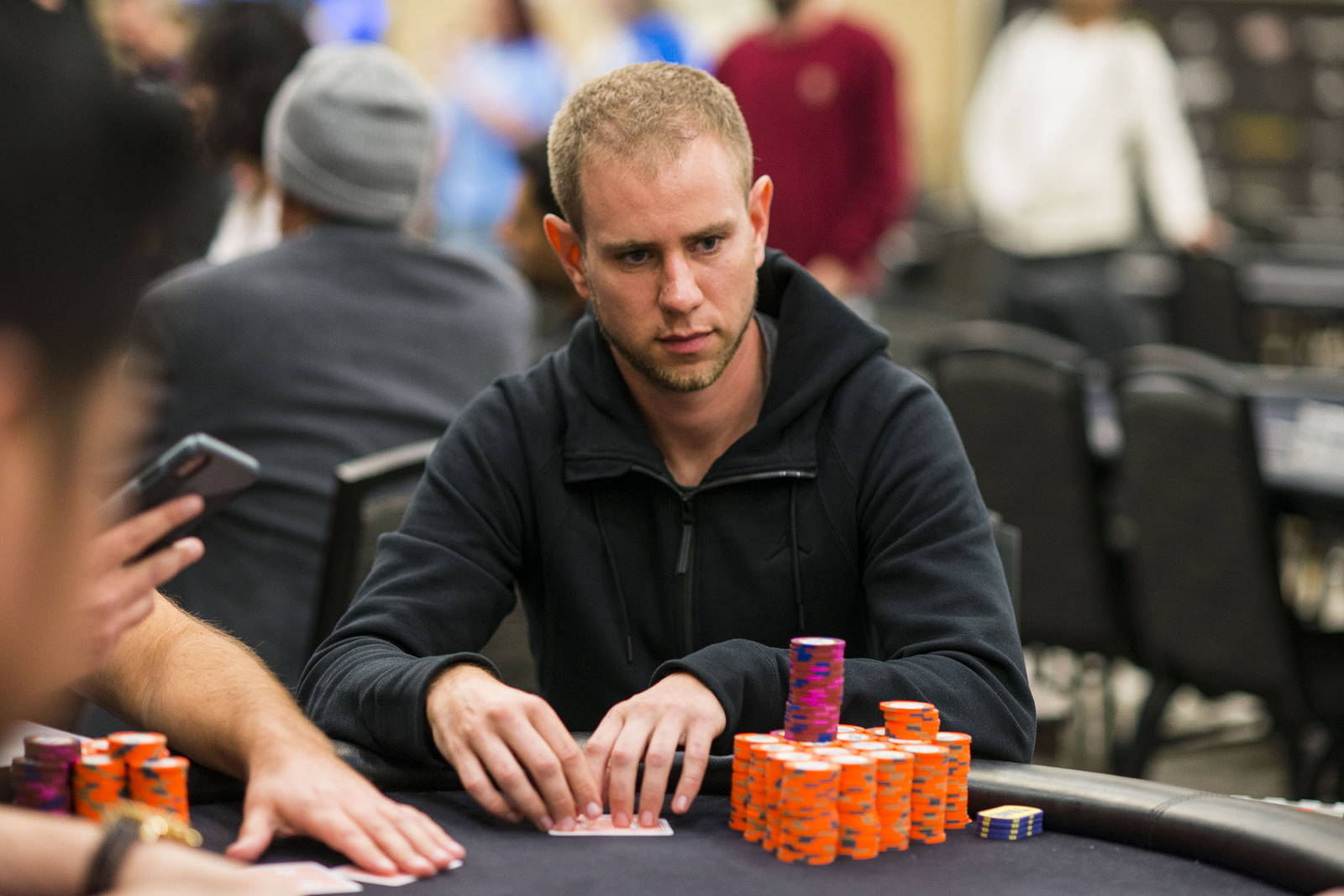 Jeremy White Holds Chip Lead at WPT LAPC, Phil Hellmuth Still in Hunt with 31 Players Left