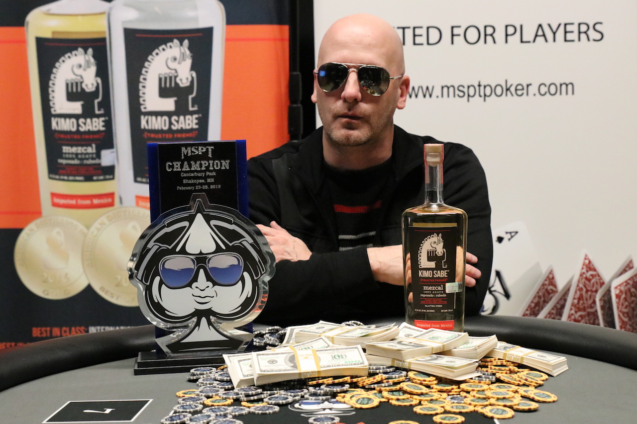 Once-a-Month Poker Trip Leads Mark Collins to MSPT Win at Canterbury Park for $102K