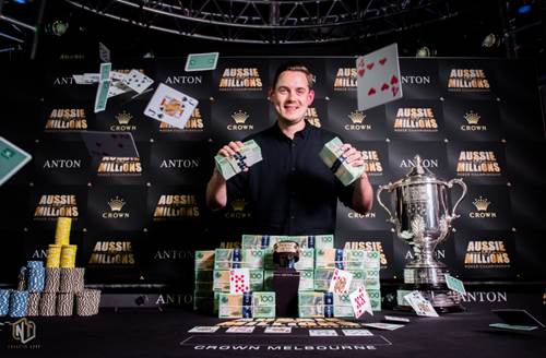 Toby Lewis Beats Largest Main Event Field in Aussie Millions History for Career-High $1.2M
