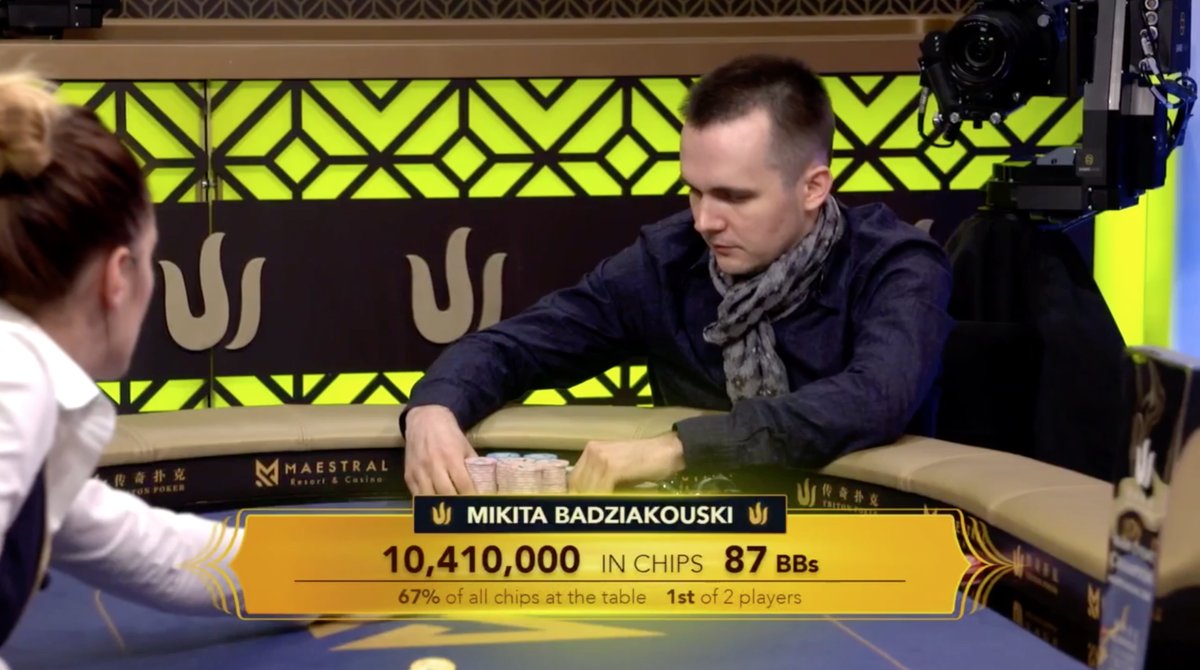 Mikita Badziakouski Ships Triton Super High Roller Series Main Event for $2.5 Million