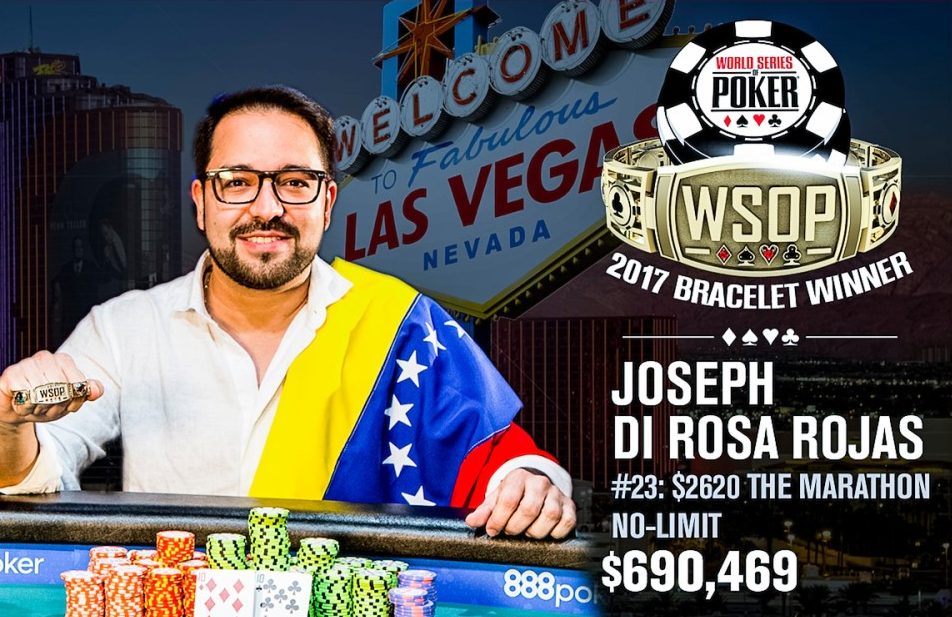2017 WSOP Marathon winner Joseph Di Rosa Rojas