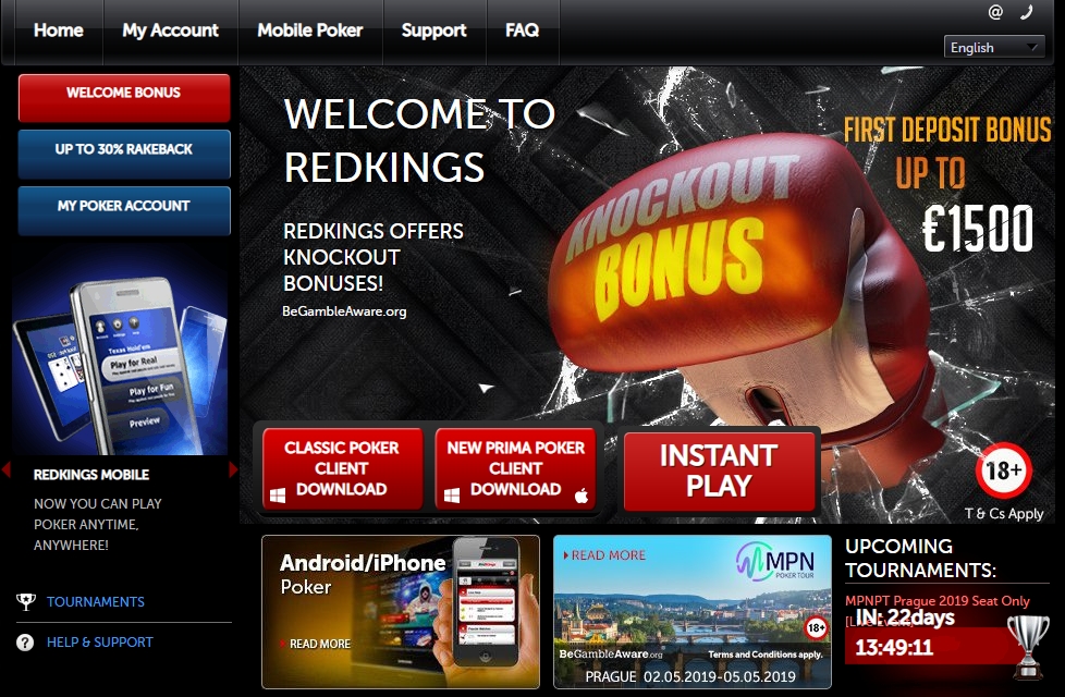13-Year Reign Ends as RedKings Closes Online Poker Room