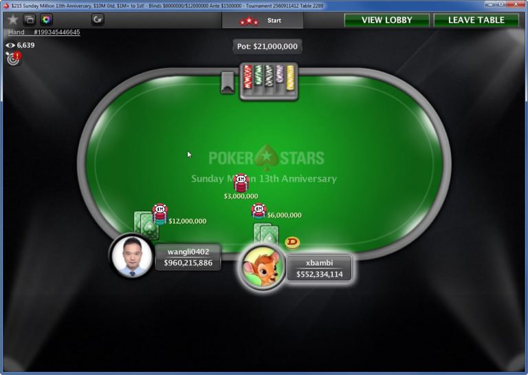 13 Proves Lucky for PokerStars as Sunday Million Sets New Standards