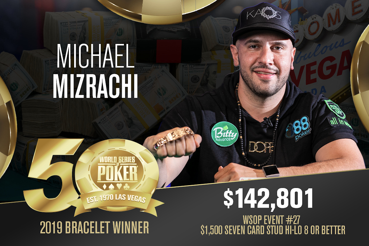 Michael Mizrachi Grinds Out 5th Bracelet, CardsChat Pro Ryan Laplante Comes Up Short
