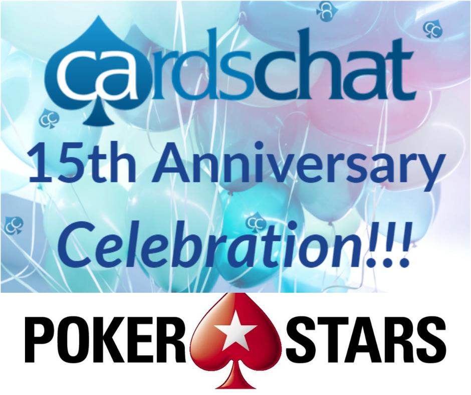CardsChat 15-Year Anniversary Celebration Includes PokerStars $10K Freeroll