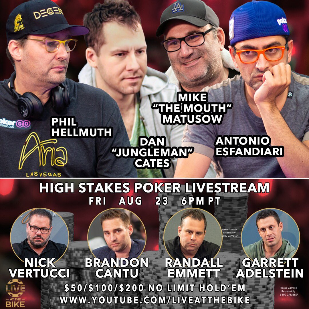Sick Friday High Stakes ‘Live at the Bike’ Show with Phil Hellmuth Scheduled