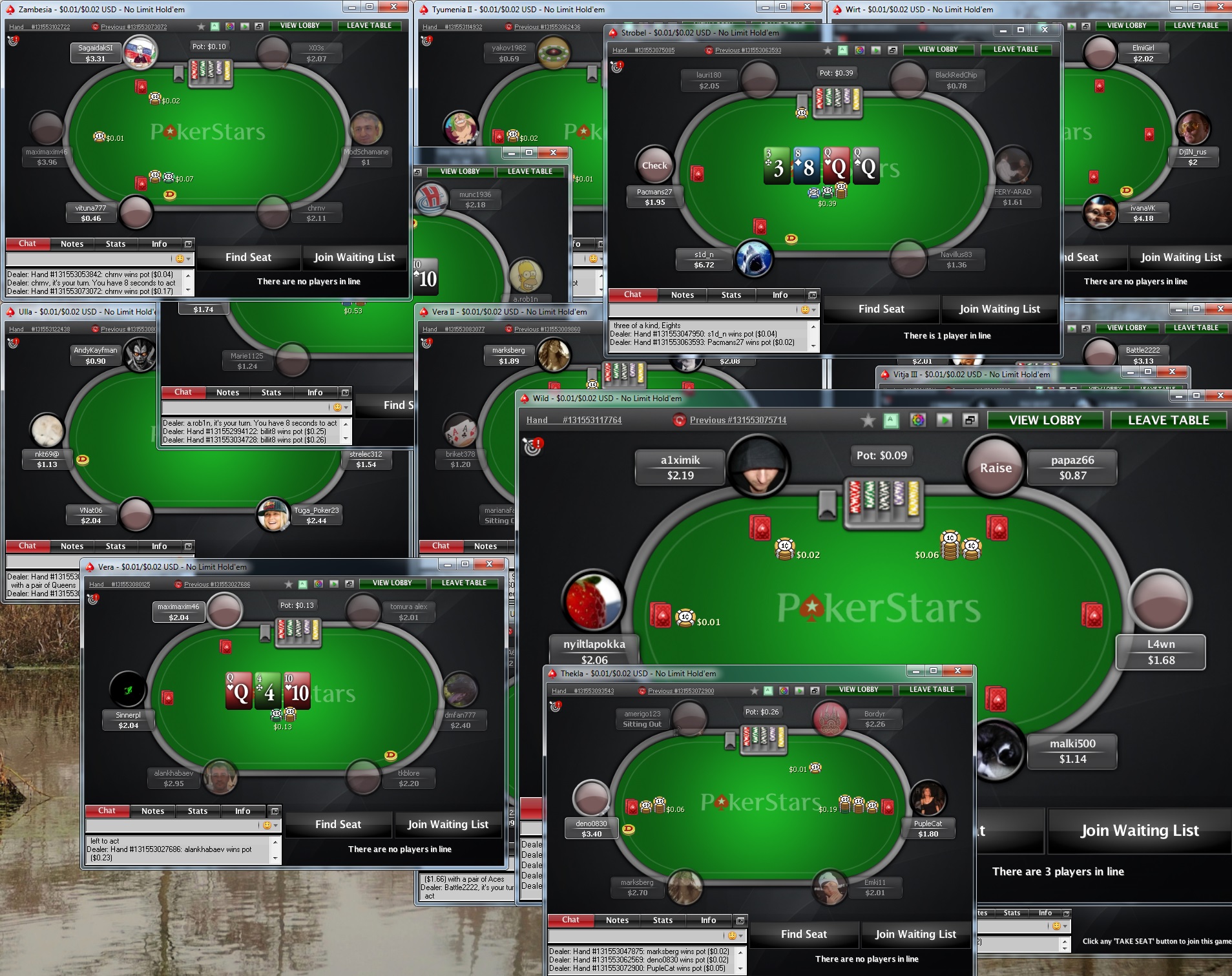 PokerStars four-table cap