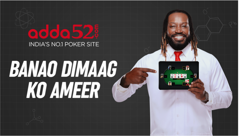 Cricket Legend Chris Gayle Helping Indian Poker Industry with Adda52 Ads (VIDEO)