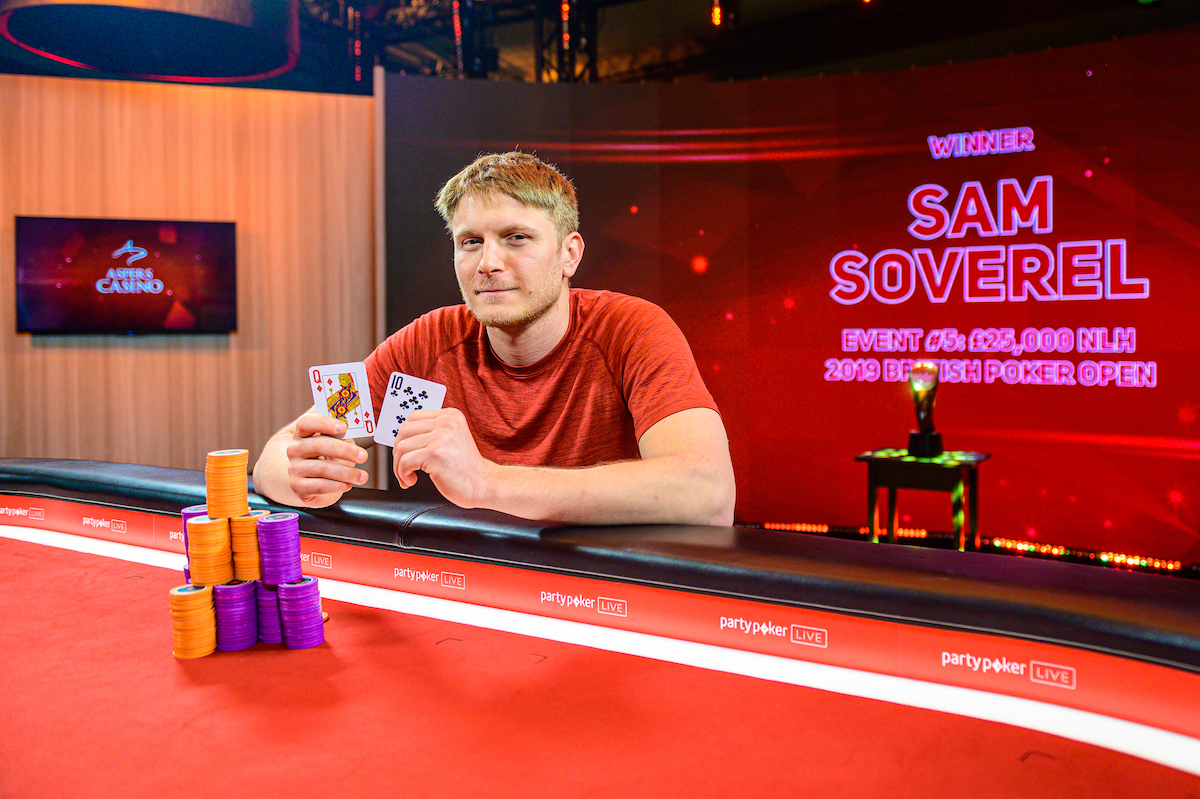 Sam Soverel Wins Event #5, Continues British Poker Open Dominance