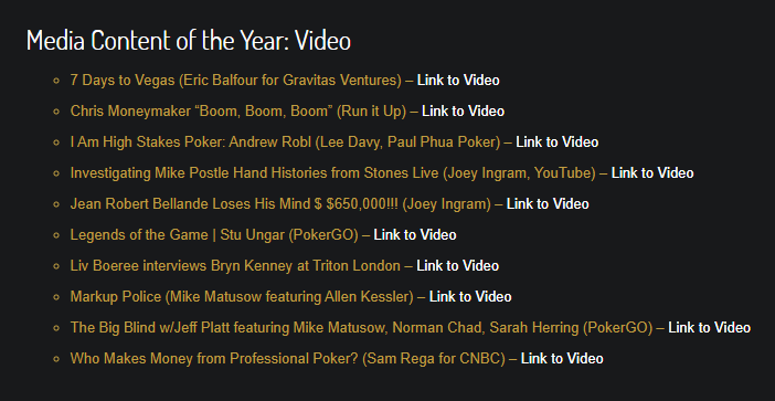Doug Polk global poker awards