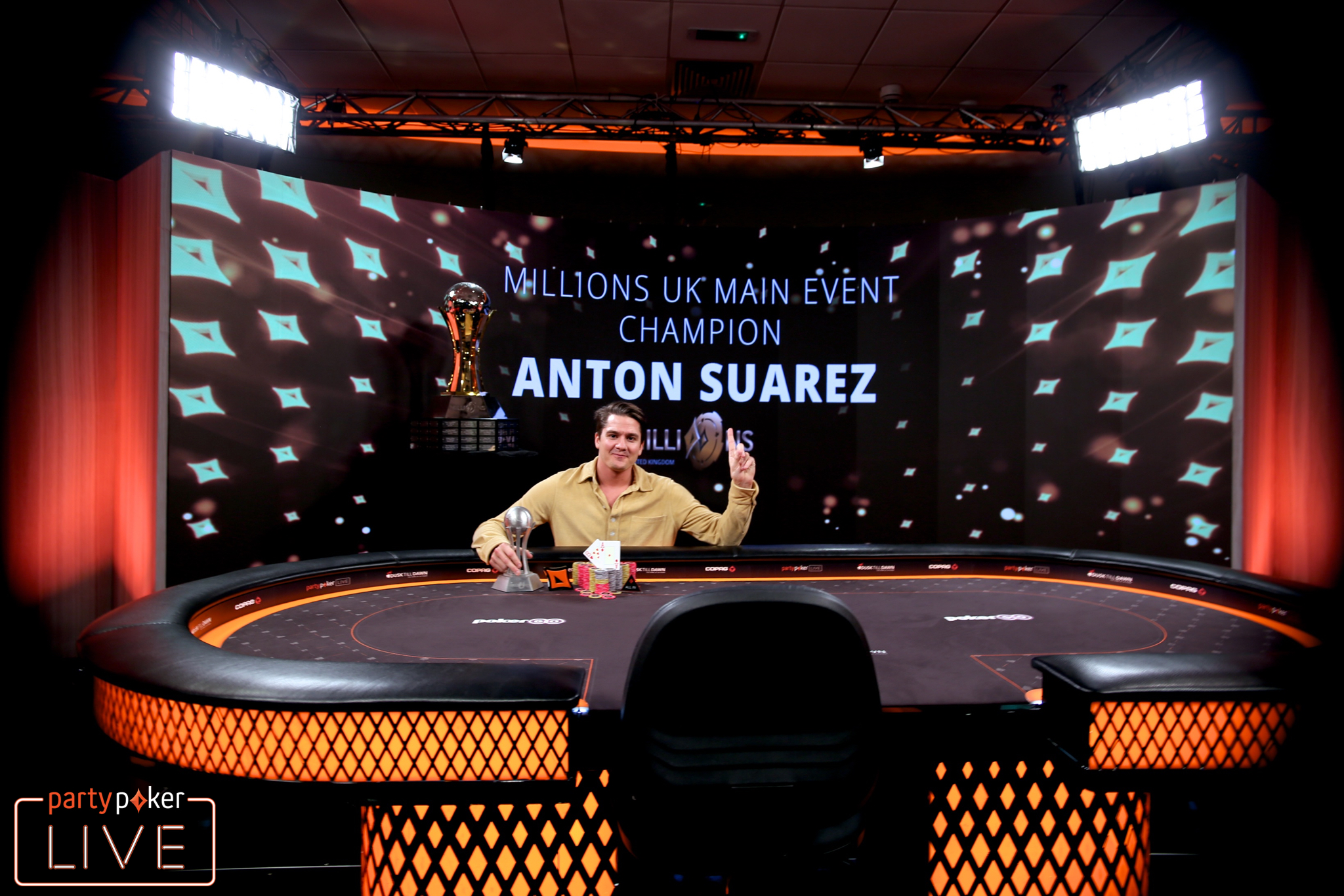 Anton Suarez Cashes In to Become Partypoker Live Millions UK Champion