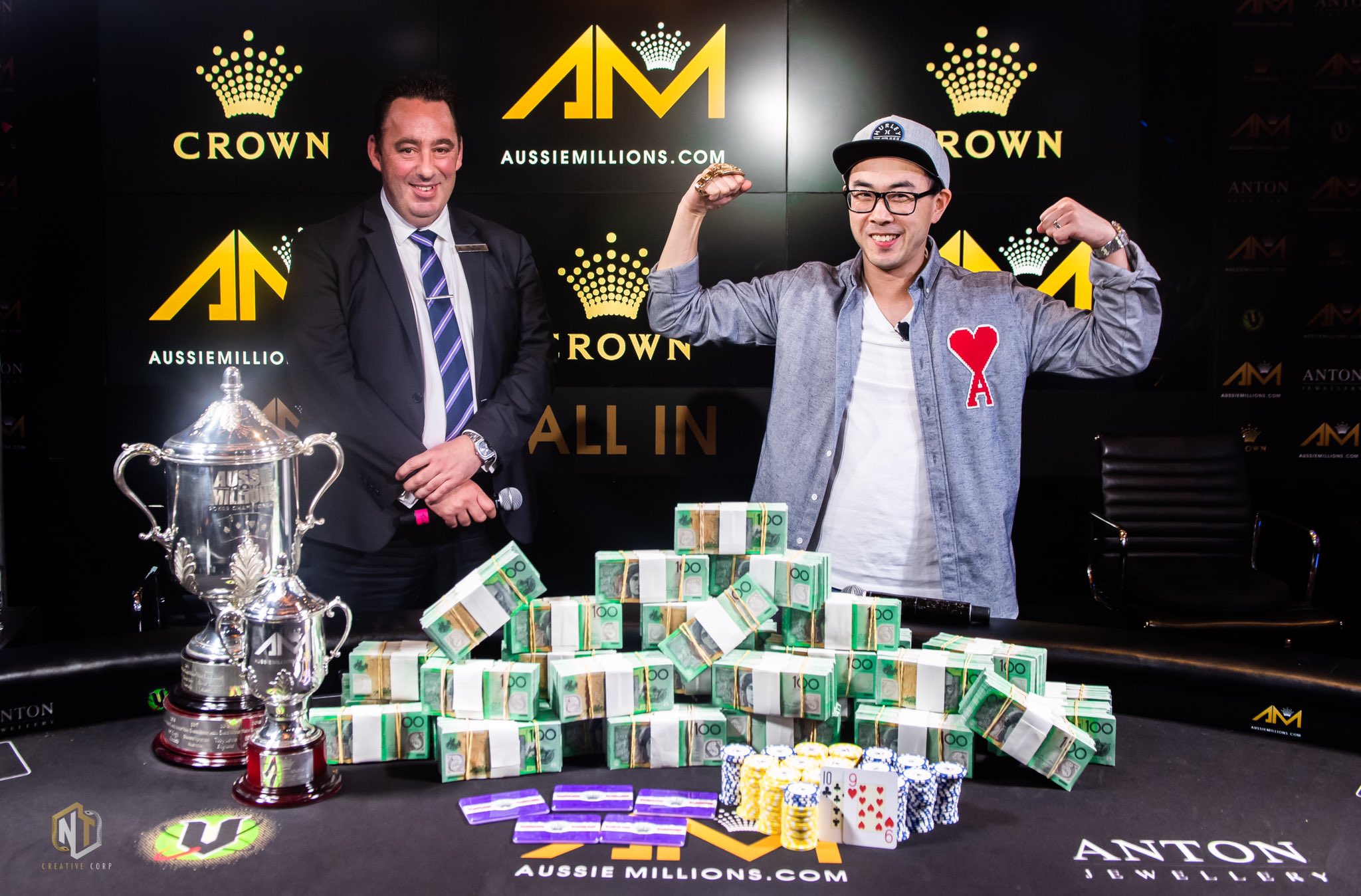 Crown Casino Reg Vincent Wan Wins Aussie Millions Main Event after Cutting Deal for $907K