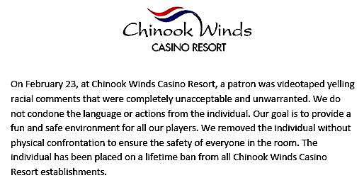 chinook winds statement