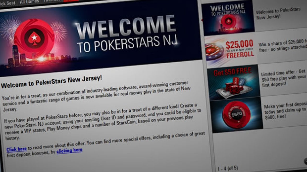 New Jersey online poker revenue
