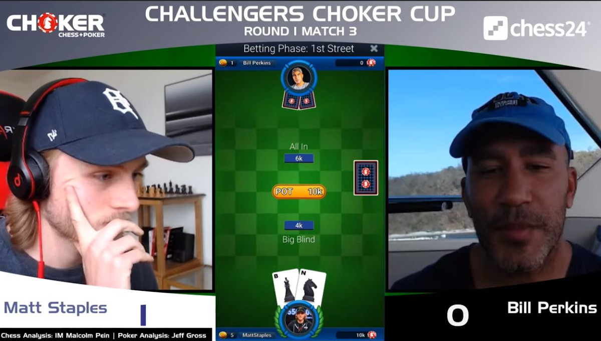 Choker chess poker tournament