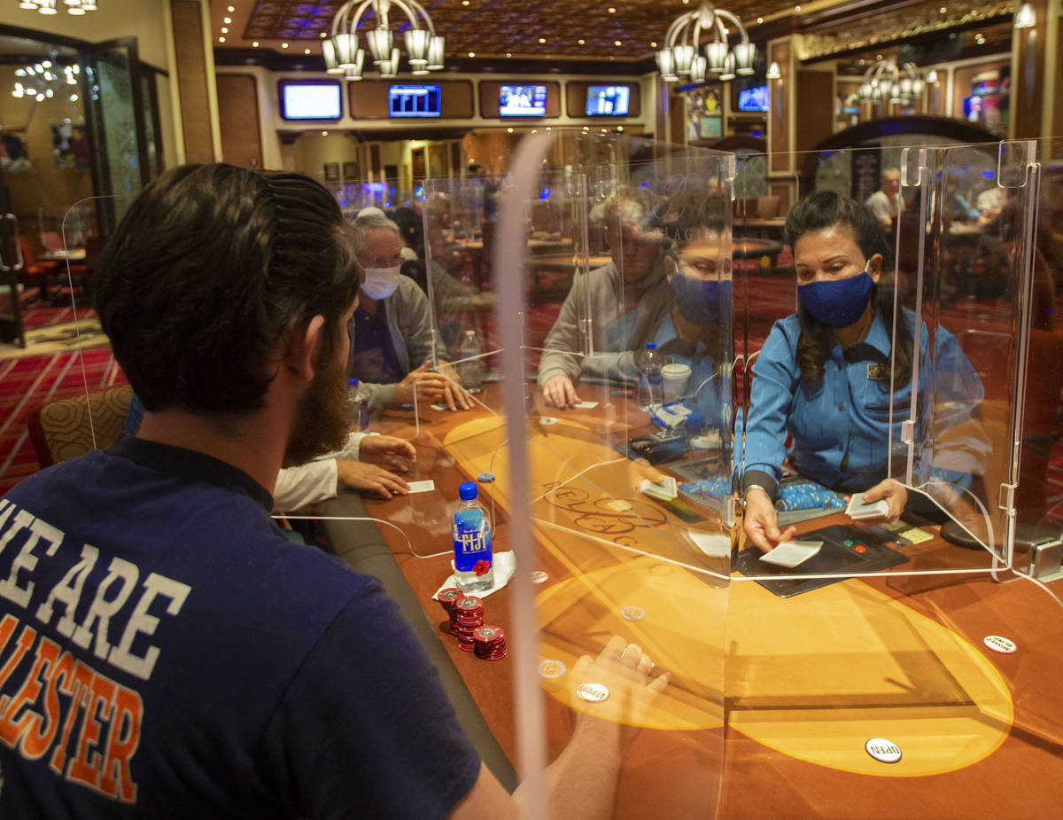 Las Vegas poker room reopening