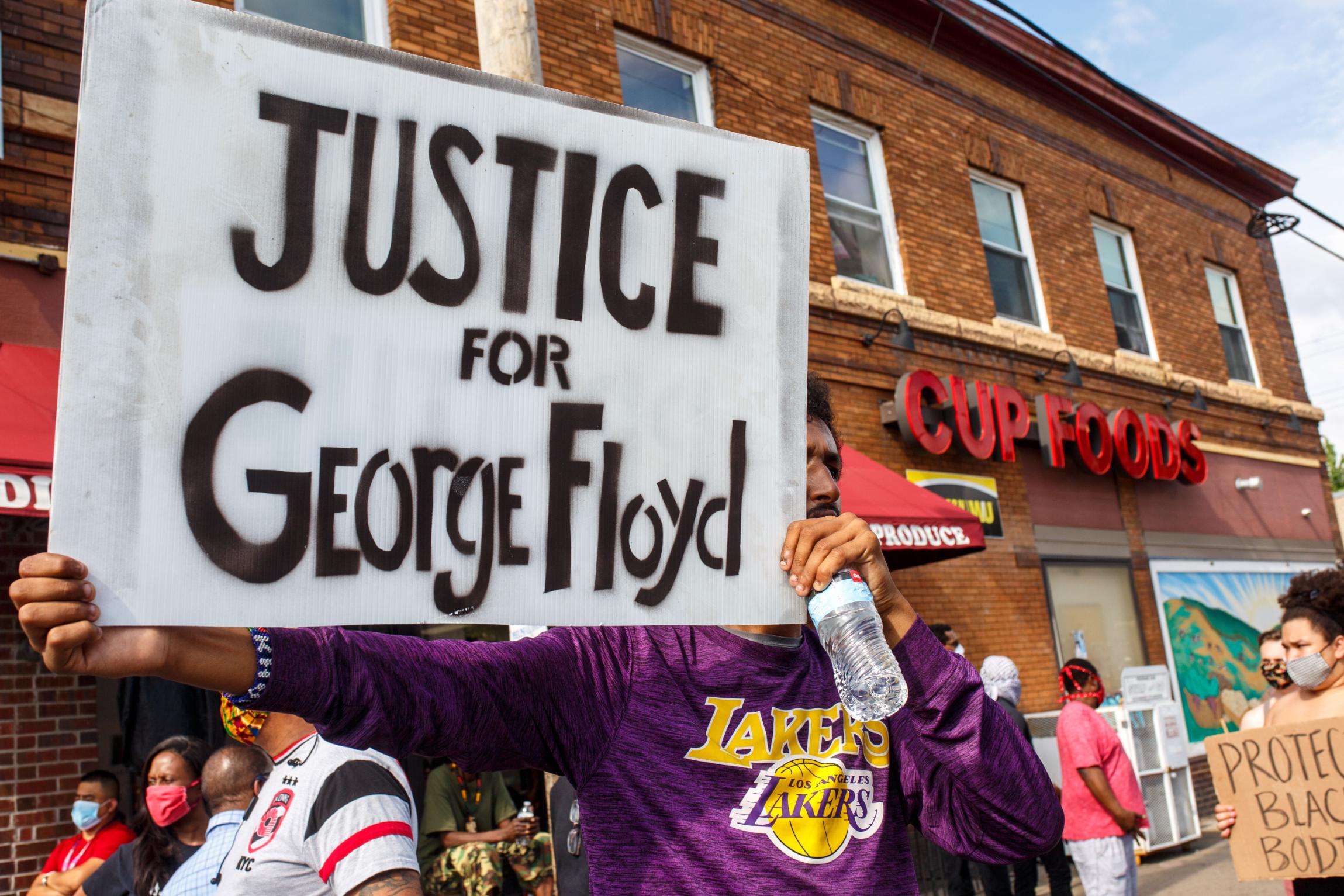 George Floyd protests poker players