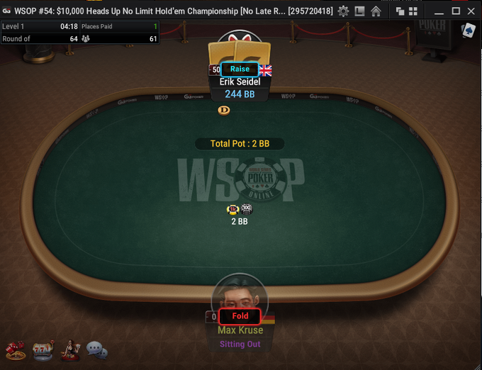 Erik Seidel Criticized for Blinding Down No-Show Opponent in $10K WSOP Heads-Up Match