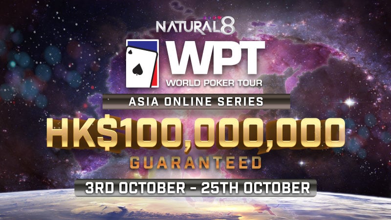 Natural8 to Host WPT Asia Online Series in October