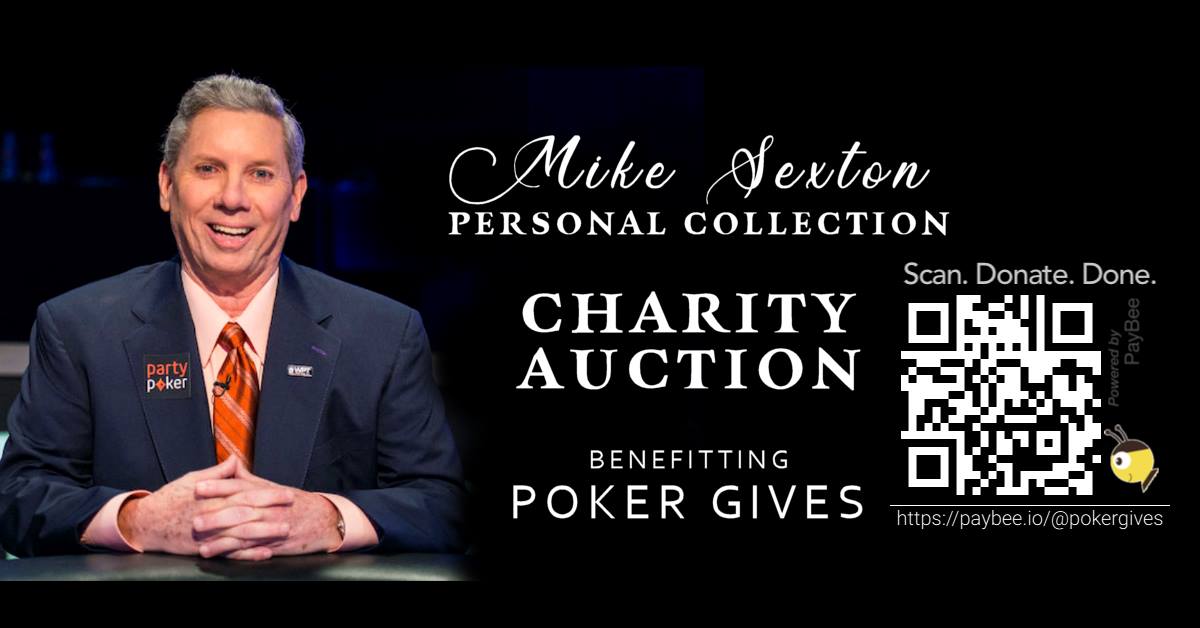 Mike Sexton charity auction