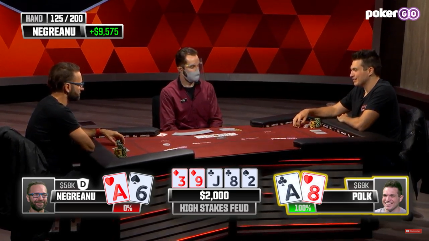 Polk, Negreanu Cordial in Competitive Opening Session of Heads-Up Grudge Match