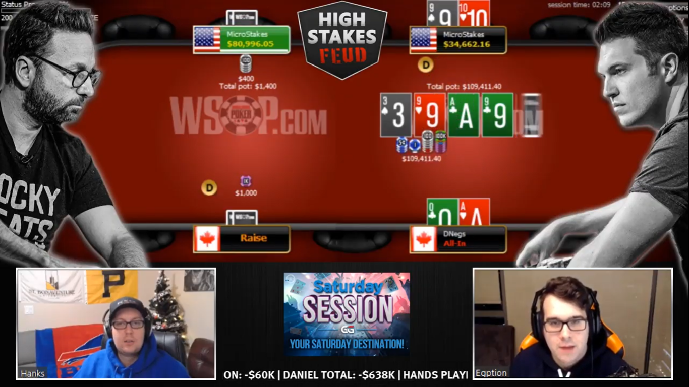 Daniel Negreanu Narrowly Wins Wildest Session of Grudge Match