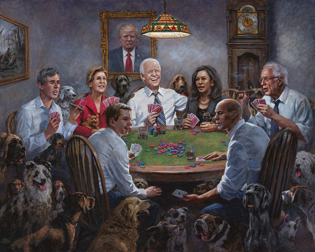 Joe Biden playing poker