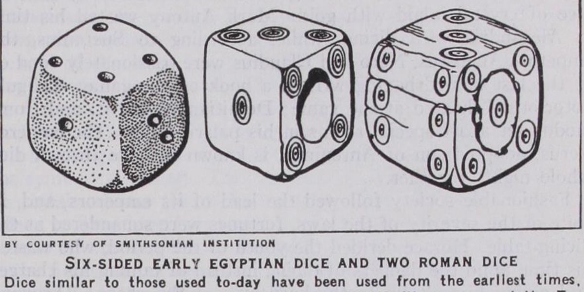 dice used for gambling in the Middle Ages