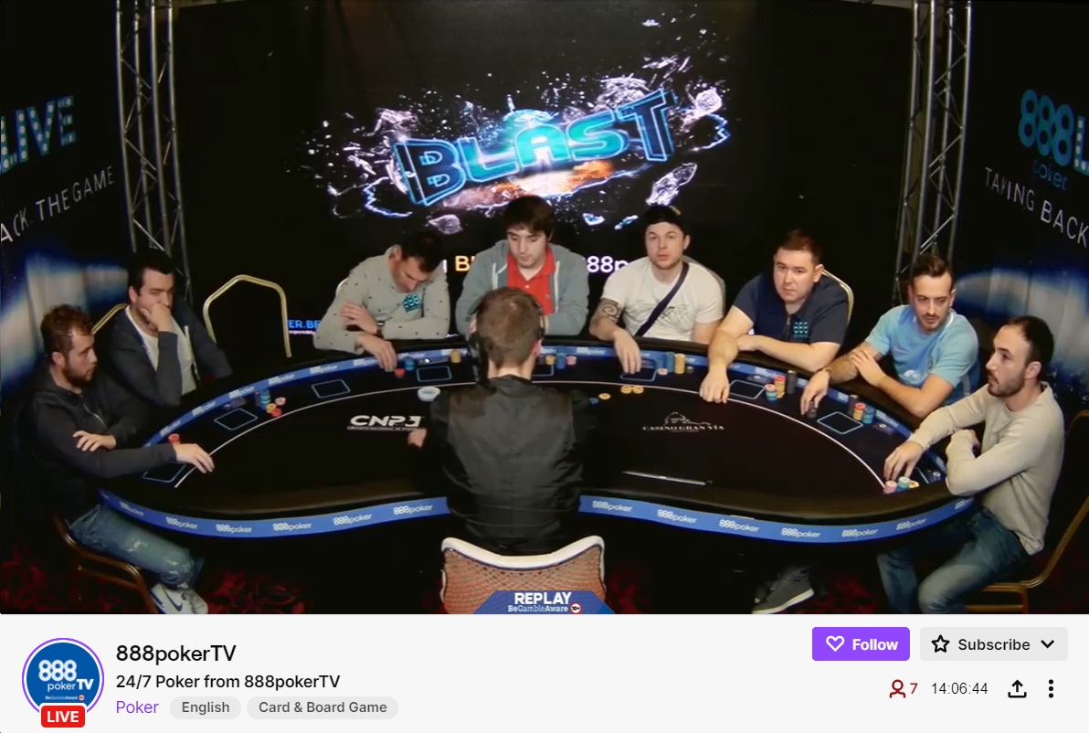 888Poker Joins Industry’s Twitch Battle, Recruits Five New Streamers