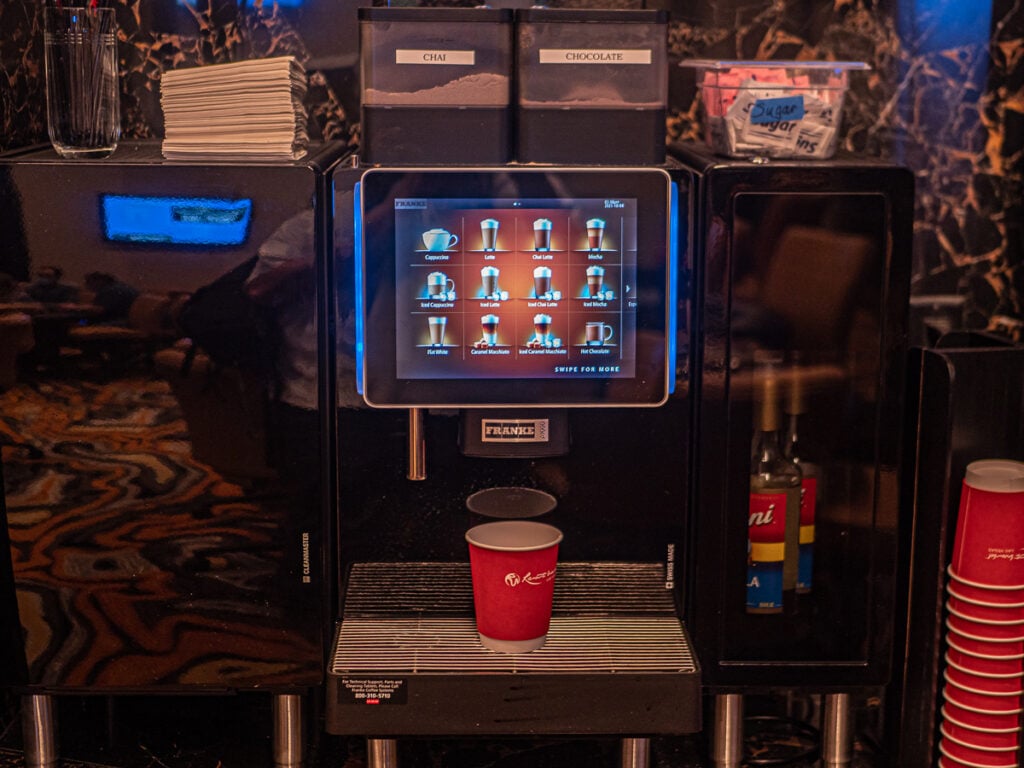 Franke A 1000 coffee machine at resorts world