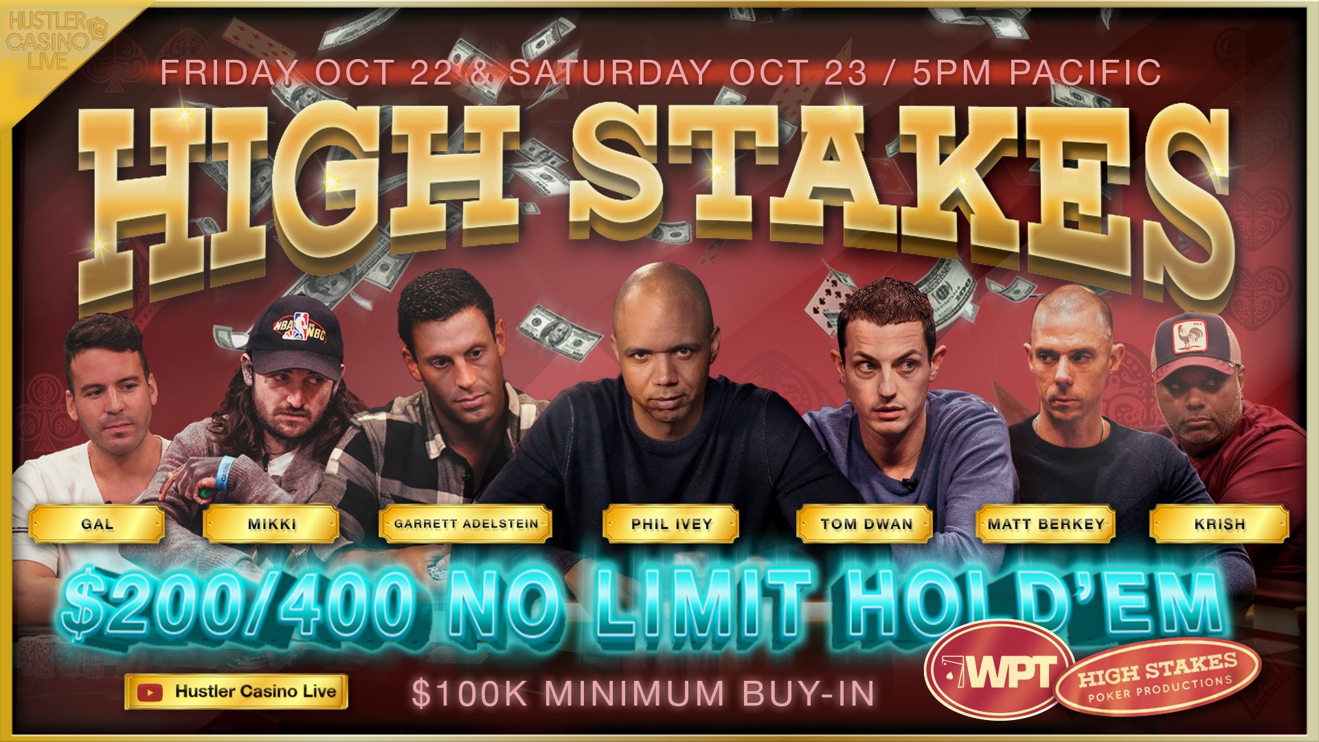 Phil Ivey and Tom Dwan Star on Hustler Casino Live on Friday and Saturday