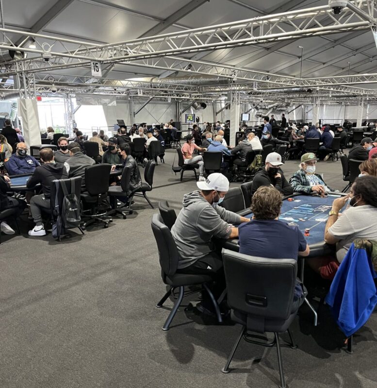 The Field on Day 1 of the 2022 LAPC Main Event