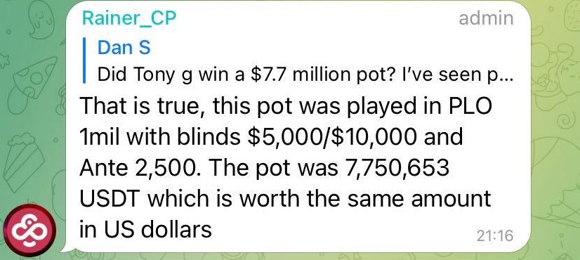 coin poker chat