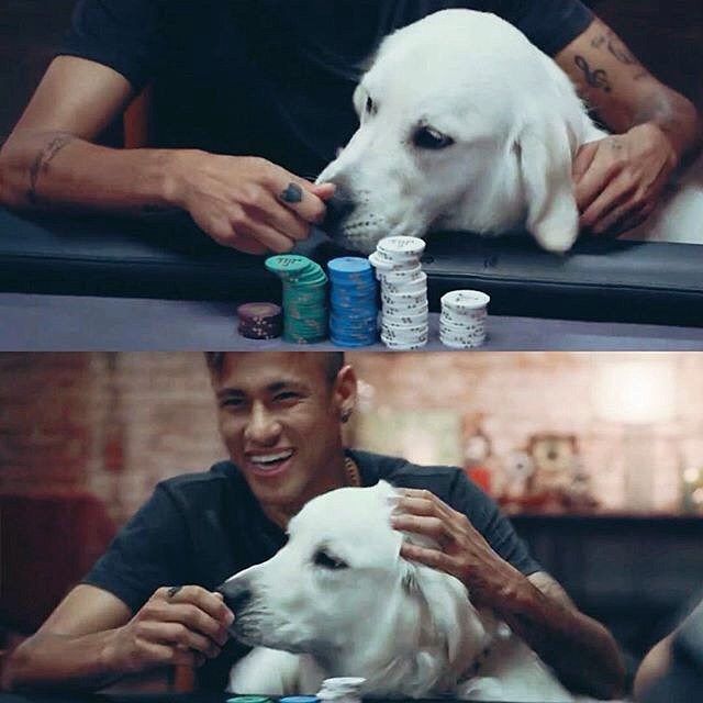 Neymar, Poker